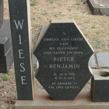 WIESE Pieter Benjamin 1921-1972
