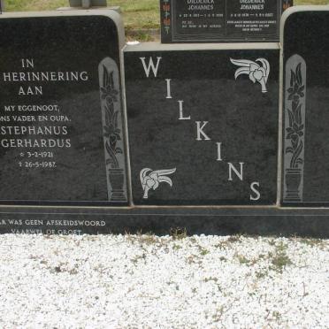 WILKINS Stephanus Gerhardus 1921-1987 &amp; Petronella Catharina 1923-2009