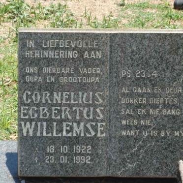 WILLEMSE Cornelius Egbertus 1922-1992