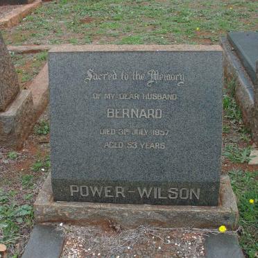 WILSON Bernard, Power -1957