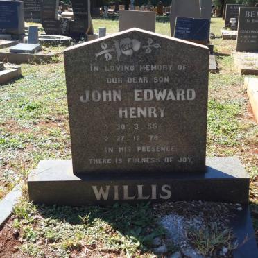 WILLIS John Edward Henry 1955-1976