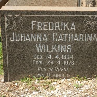 WILKINS Fredrika Johanna Catharina 1894-1976