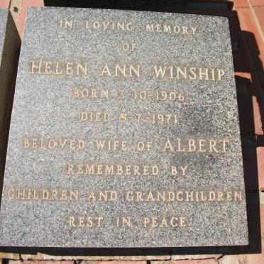 WINSHIP Helen Ann 1906-1971