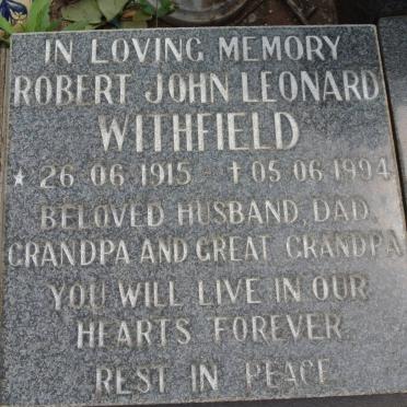 WITHFIELD Robert John Leonard 1915-1994