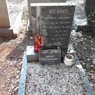 WILKINS Andries Jacobus 1915-1977 &amp; Cornelia Jacoba DE WET 192?-2006