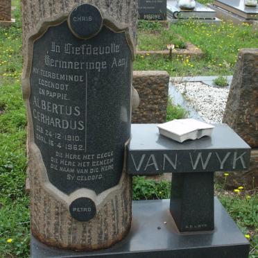 WYK Albertus Gerhardus, van 1910-1962