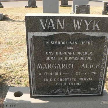 WYK Margaret Alice, van 1911-1996