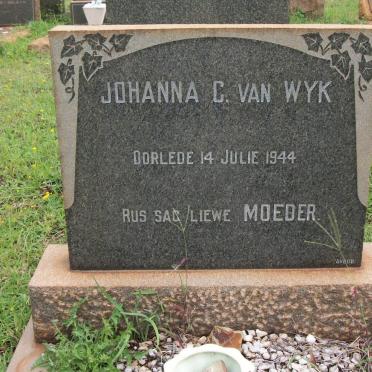 WYK Johanna C., van -1944