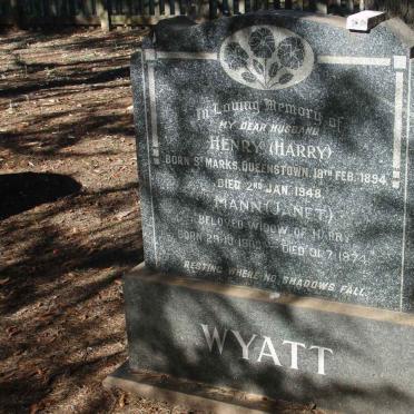 WYATT Henry 1894-1948 &amp; Mann 1908-1974
