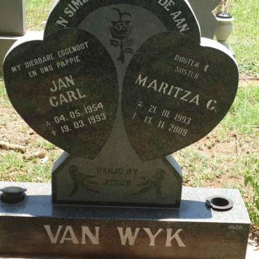 WYK Jan Carl, van 1954-1993 &amp; Maritza C. 1993-2009