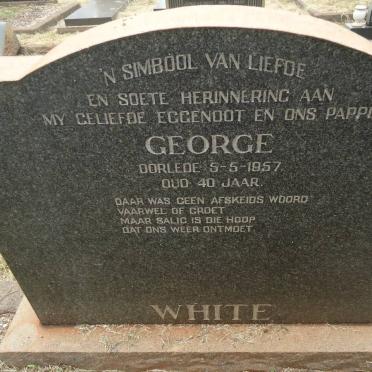 WHITE George -1957