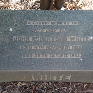WHITE John Robertson 1928-1941