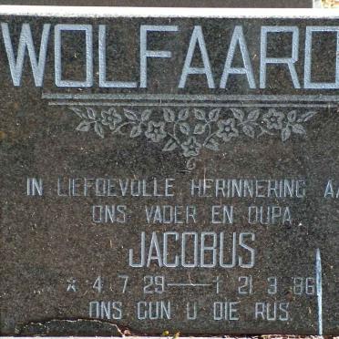 WOLFAARDT Jacobus 1929-1986