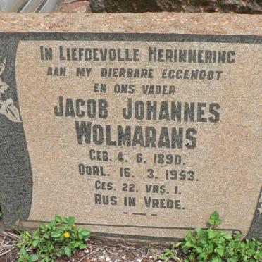 WOLMARANS Jacob Johannes 1890-1953
