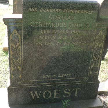 WOEST Adriaan Gerhardus 1930-1949