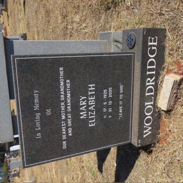 WOOLDRIDGE Mary Elizabeth 1925-2005