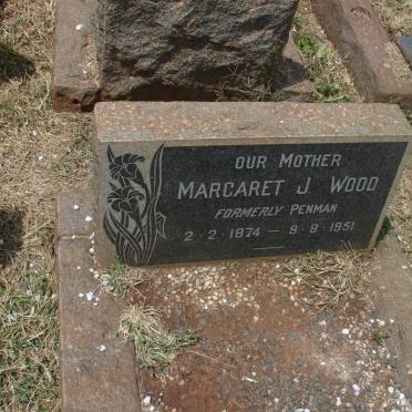 WOOD Margaret J. Formerly PENMAN 1874-1951