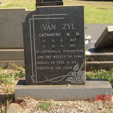 ZYL Catharina M.M., van 1927-1981