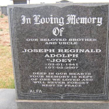 ? Joseph Reginald Adolph 1941-2007