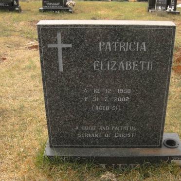 ? Patricia Elizabeth 1950-2002