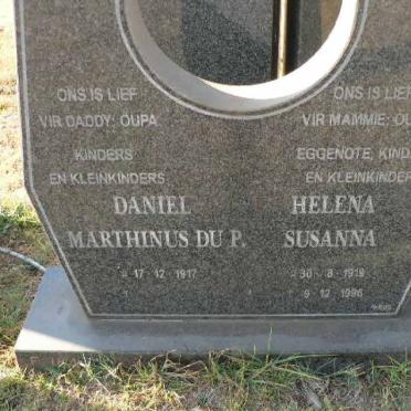 ? Daniel Marthinus du P. 1917- &amp; Helena Susanna 1919-1996