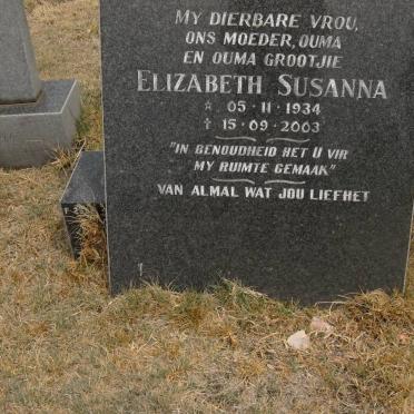 ? Elizabeth Susanna 1934-2003