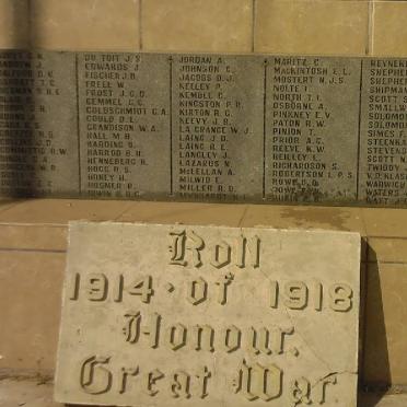 Gauteng, BRAKPAN, Cosy Corner Shellhole, War Memorial