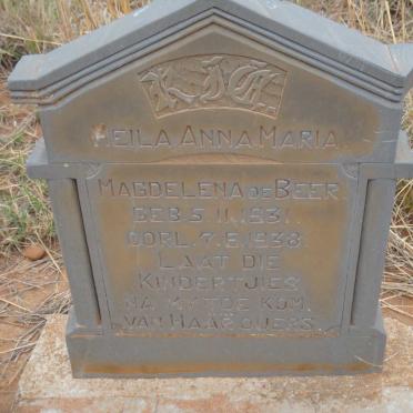 BEER Heila Anna Maria Magdelena, de 1931-1938