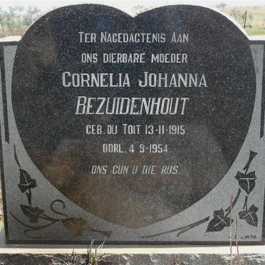 BEZUIDENHOUT Cornelia Johanna nee DU TOIT 1915-1954