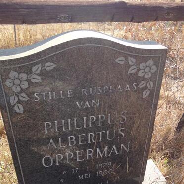 OPPERMAN Philippus Albertus 1829-1900