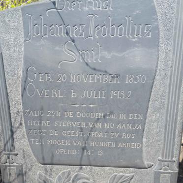 SMIT Johannes Leoboltus 1850-1932