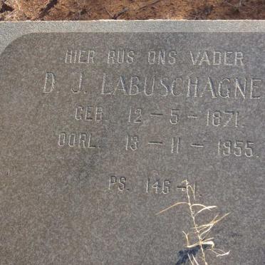 LABUSHAGNE D.J. 1871-1955
