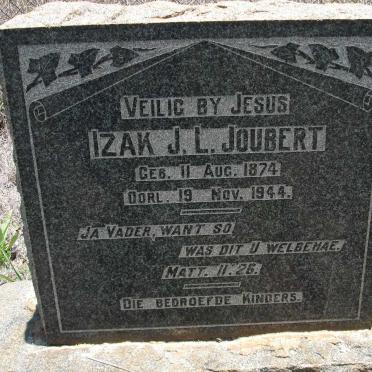 JOUBERT Izak J.L. 1874-1944