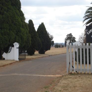 2. Entrance to Carletonville cemetery