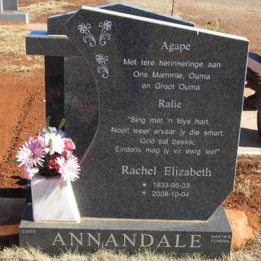 ANNANDALE Rachel Elizabeth 1933-2008
