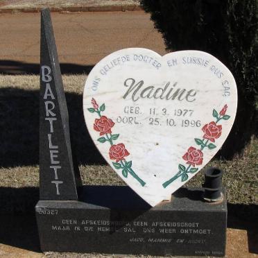 BARTLETT Nadine 1977-1996