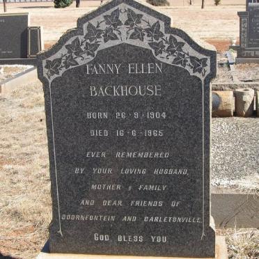 BACKHOUSE Fanny Ellen 1904-1965