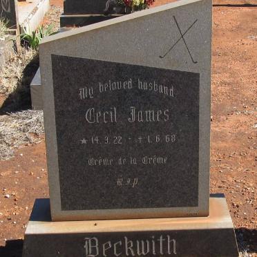 BECKWITH Cecil James 1922-1968