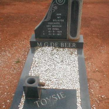 BEER M.G. , de 1928-1977