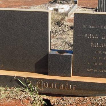 CONRADIE Emma Dorothea Wilhelmina nee VENTER 1910-1973