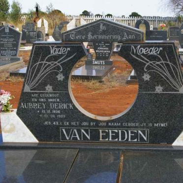 EEDEN  Aubrey Derick, van 1936-1983