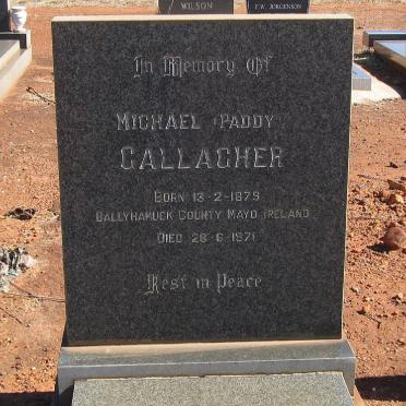GALLAGHER Michael 1879-1971
