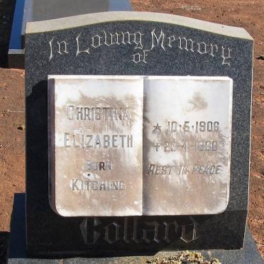GOLLARD Christina Elizabeth nee KITCHING 1906-1968