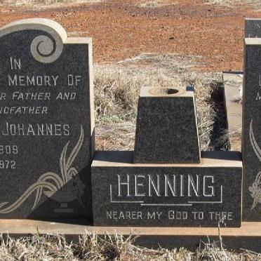 HENNING Diederick Johannes 1909-1972 &amp; Mary Elizabeth AMOR 1898-1970