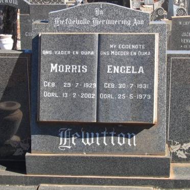 HEWITTON Morris 1929-2002 &amp; Engela 1931-1973