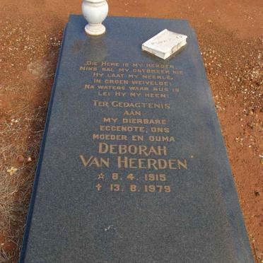 HEERDEN Deborah, van 1915-1979