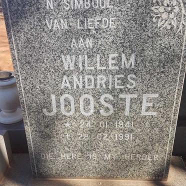 JOOSTE Willem Andries 1941-1991