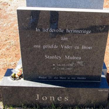 JONES Stanley Mulrea 1938-2007