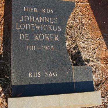 KOKER Johannes Lodewikus, de 1911-1965