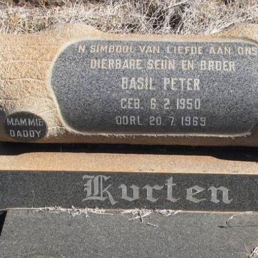 KURTEN Basil Peter 1950-1969